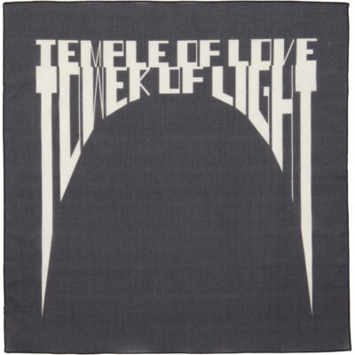 Rick Owens DRKSHDW Black Tower 'Tower Of Love' Bandana Scarf