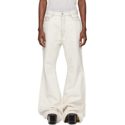 Rick Owens DRKSHDW Off-White Temple Bolan Bootcut Jeans