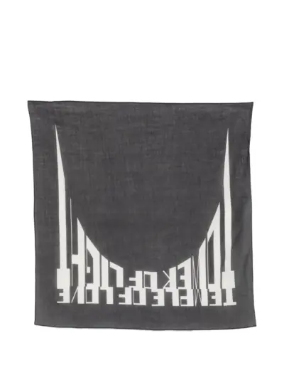 Rick Owens DRKSHDW graphic-print scarf - Black