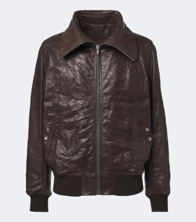 Rick Owens Dracuflight leather blouson jacket