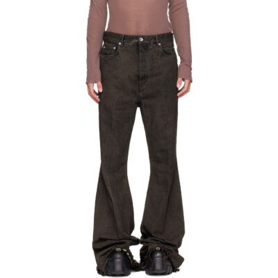 Rick Owens Gray Tower Bolan Bootcut Jeans