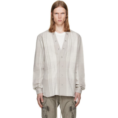 Rick Owens Gray Tower Larry Fogpocket Shirt