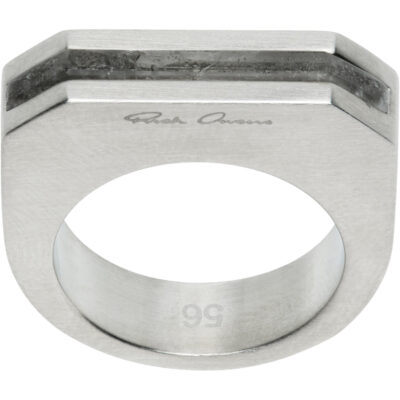 Rick Owens Hollywood Crystal Beveled Ring
