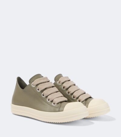 Rick Owens Jumbolace leather low-top sneakers