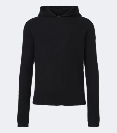 Rick Owens Knitted cashmere-blend hoodie
