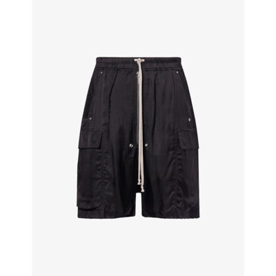 Rick Owens Mens Rick Owens Cargobela Satin Shorts