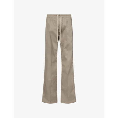 Rick Owens Mens Rick Owens Dietrich Drawstring-Waist Stretch-Cotton Trousers