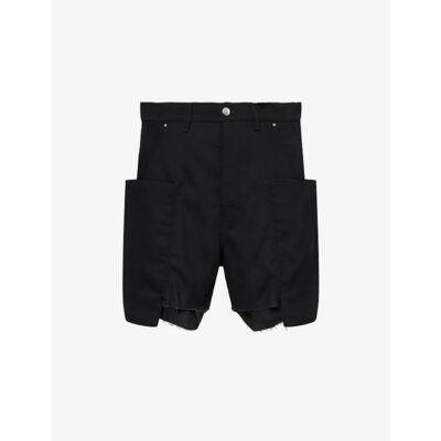 Rick Owens Mens Rick Owens Stefan Wool Cargo Shorts