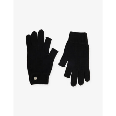 Rick Owens Mens Rick Owens Touchscreen Knitted Wool Gloves