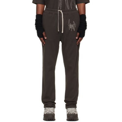 Rick Owens Moncler + Rick Owens Brown Jogger Sweatpants