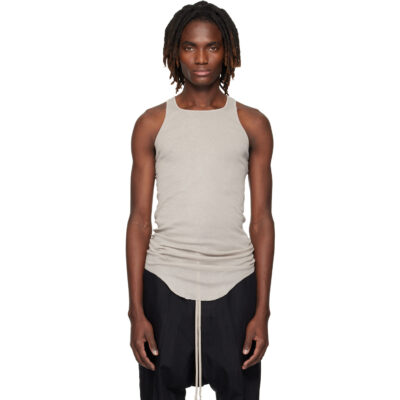 Rick Owens Off-White Temple Basic Rib Tank Top