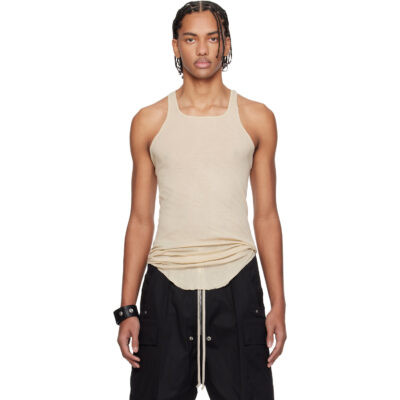 Rick Owens Off-White Temple Basic Rib Tank Top