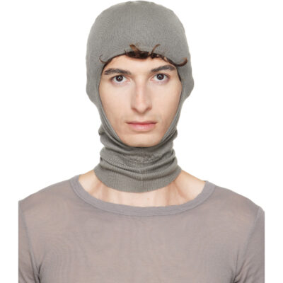 Rick Owens Taupe Tower Skull Balaclava