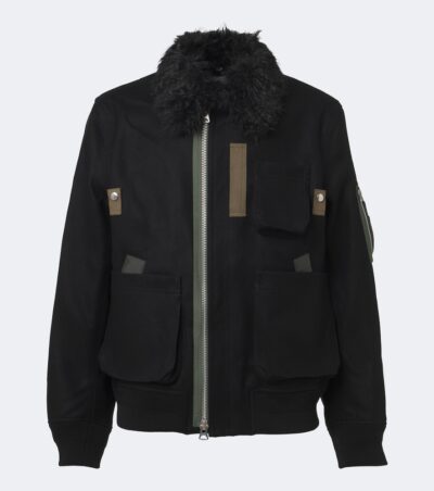 Sacai Wool blouson jacket