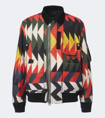 Sacai x A.P.C. Quilts printed blouson jacket