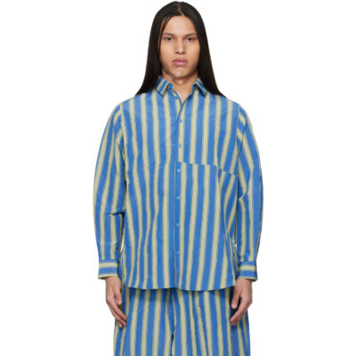 Toogood Blue & Green 'The Clown' Shirt