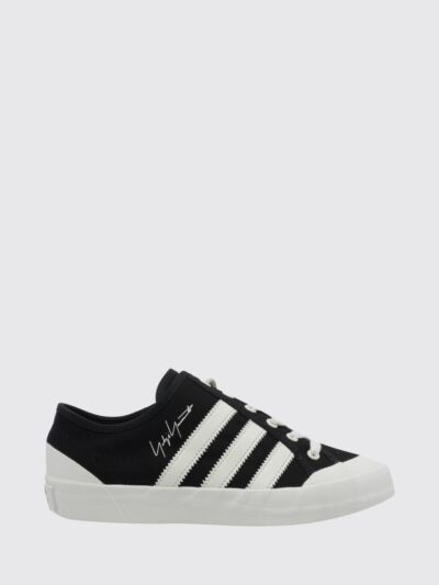 Y-3 Adria Low-Top Canvas Sneakers with Round Toe and Contrast Logo