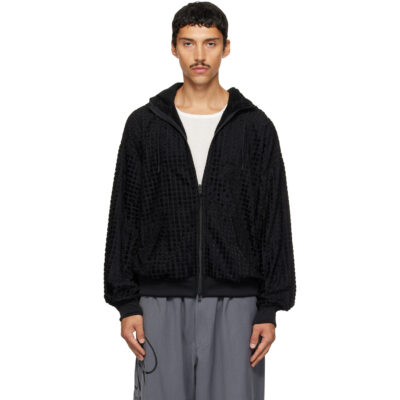 Y-3 Black Hooded Reversible Track Jacket