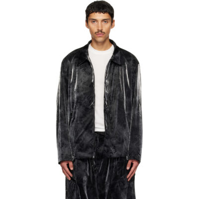 Y-3 Black Marble Nylon Blouson Jacket
