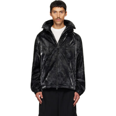 Y-3 Black Marble Nylon Windbreaker Jacket