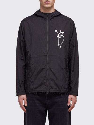Y-3 GFX Run Technical Fabric Hooded Jacket with Skull Print