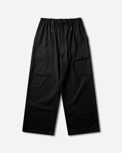 Y-3 Men s Wool Wide Trousers Black