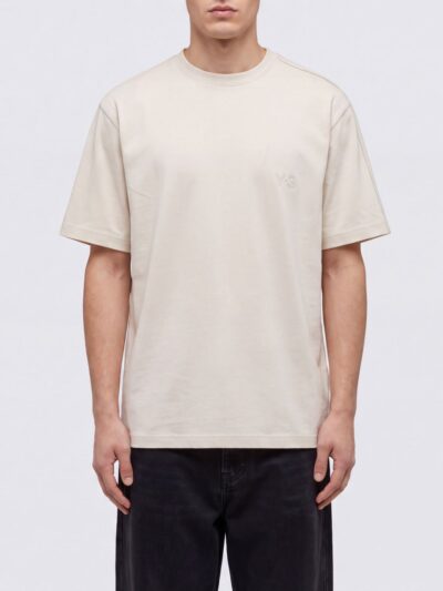 Y-3 Relaxed Fit Cotton Jersey T-Shirt with 3-Stripes Logo