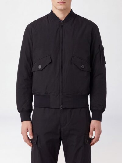 Y-3 Technical Fabric Bomber Jacket with High Collar and Elasticated Cuffs