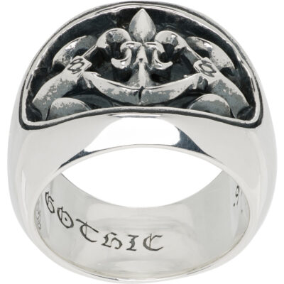 YOHJI YAMAMOTO Lily-Anchor Oval Ring