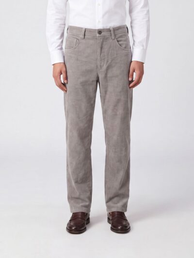 ZIGGY CHEN Wide-Leg Five-Pocket Jeans in Cotton and Linen Denim