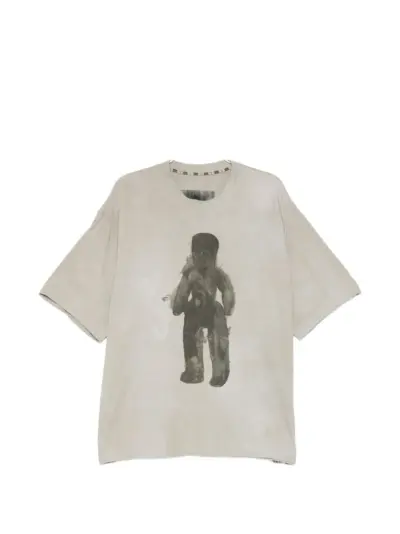 Ziggy Chen digital-print T-shirt - Grey