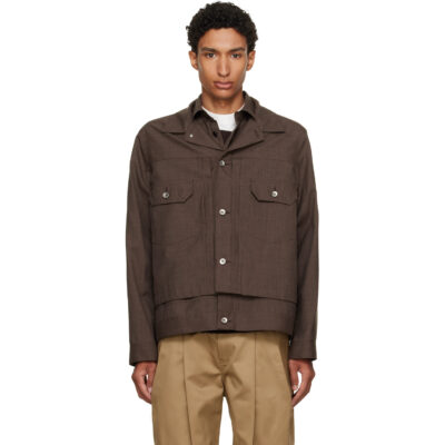 sacai Brown Suiting Jacket