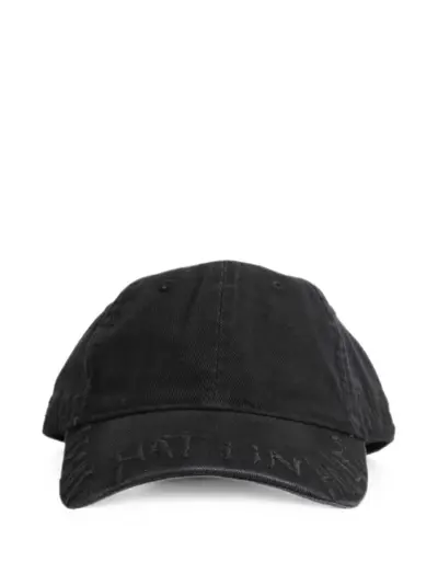 44 LABEL GROUP EDN embroidered cotton cap - Black