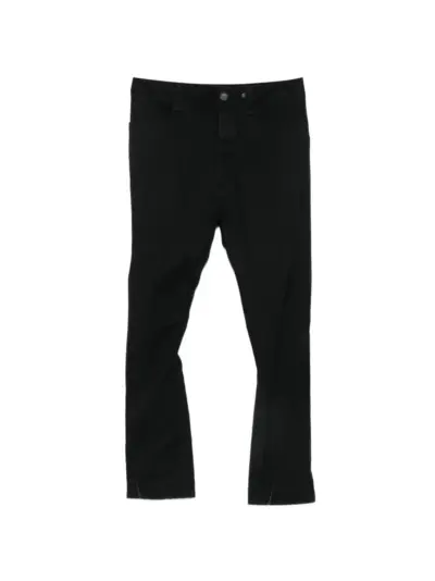 69 BY ISAAC SELLAM panelled four-pocket trousers - Black