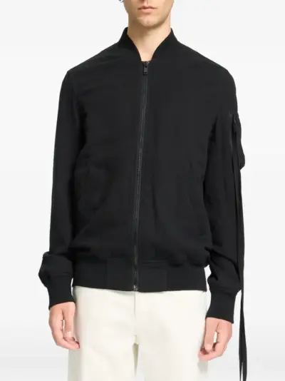 Ann Demeulemeester Double Gauze bomber jacket - Black