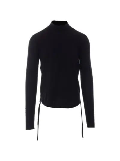 Ann Demeulemeester Lenart lace-detail sweater - Black