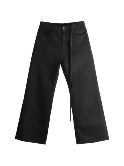 Ann Demeulemeester Modest belted wide-leg jeans - Black