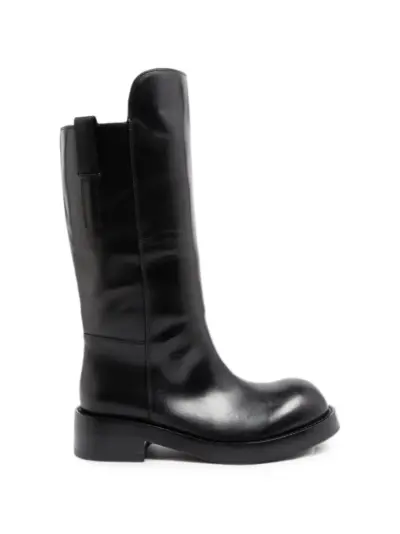 Ann Demeulemeester Tuxon leather boots - Black
