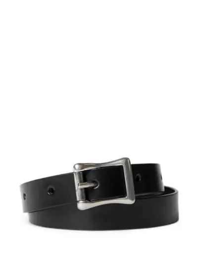 Ann Demeulemeester buckle-fastening calf leather bracelet - Black