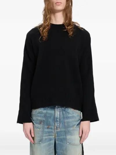 Ann Demeulemeester crew-neck sweater - Black