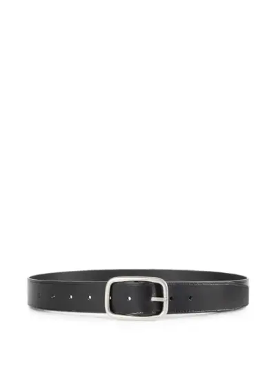 Ann Demeulemeester leather buckle-fastening belt - Black