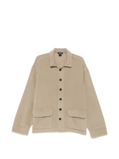Avant Toi button-up flap-pocket jacket - Neutrals