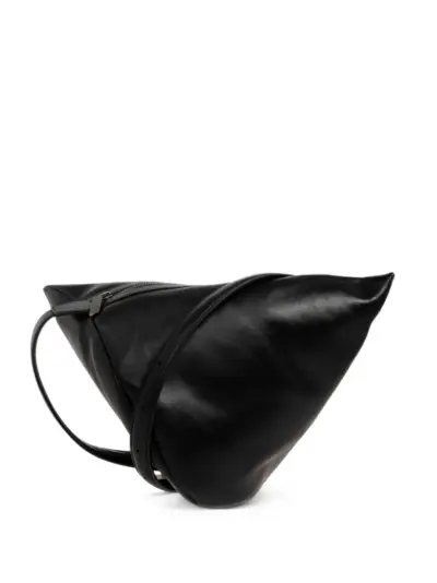 Discord Yohji Yamamoto leather shoulder bag - Black