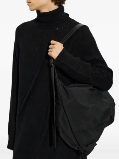 Discord Yohji Yamamoto ruched shoulder bag - Black