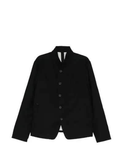 Forme D'expression button-up stand-collar jacket - Black