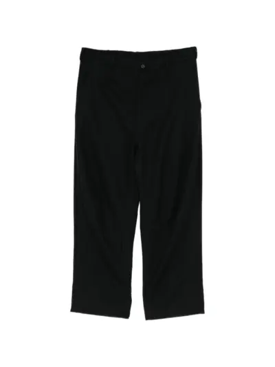 Forme D'expression cropped straight-leg trousers - Black