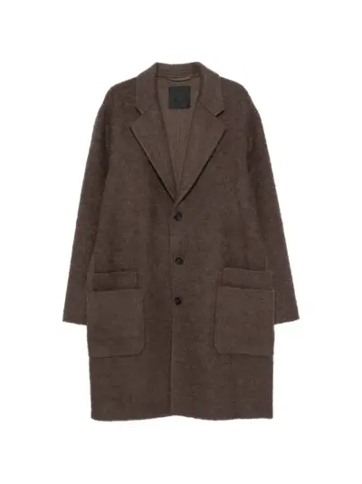 Frei-Mut Camden bouclé coat - Brown