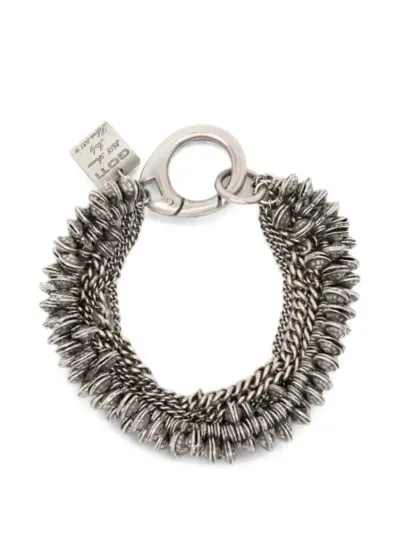 Goti multi-chain beaded bracelet - Silver