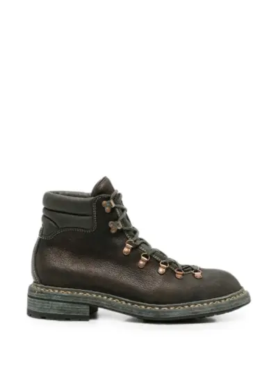 Guidi 19M leather hiking boots - Green