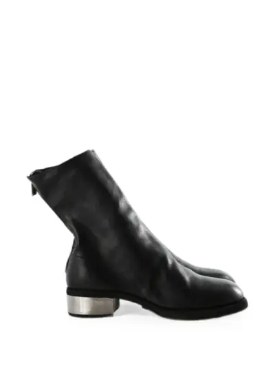 Guidi back-zip ankle boots - Black